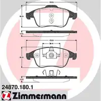 ZIMMERMANN Bremsbeläge Bremsklötze RENAULT Laguna 3 Latitude 2.0-3.5 vorne