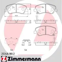 ZIMMERMANN Bremsscheiben + Bremsbeläge HYUNDAI i20 (GB IB) 15 Zoll KIA Rio 3 (UB) vorne