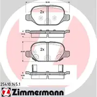 ZIMMERMANN Bremsbeläge Bremsklötze für Fiat Panda (519 319) 0.9 /1.3D 4x4 hinten