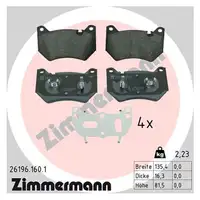 ZIMMERMANN Bremsbeläge + Warnkontaktsensor AUDI Q5 SQ5 (FY) PR-1LG/1LK vorne