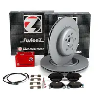 Zimmermann FORMULA F Bremsscheiben + Beläge + Sensor BMW 5er F10 528-535i 525d 530d hinten