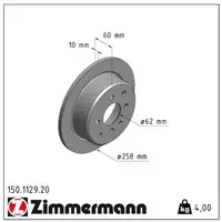 ZIMMERMANN Bremsscheiben + Bremsbeläge BMW 3er E30 316-325i 324d/td hinten