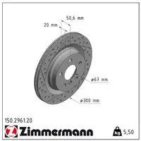 ZIMMERMANN Bremsscheiben + Beläge + Wako MINI F54 Clubman One / Cooper / Works hinten