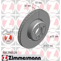 ZIMMERMANN Bremsscheiben + Bremsbeläge + Sensor BMW F20 F21 F22 F23 F30-34 F32-36 vorne