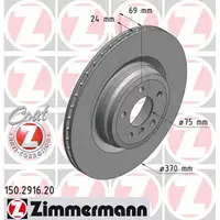 ZIMMERMANN Bremsscheiben Satz BMW 5er F07 550i 6er F12 F13 650i 7er F01-04 hinten