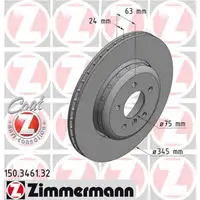 Zimmermann FORMULA F Bremsscheiben Satz BMW 5er E60 E61 530-550i 535d 6er E63 E64 hinten