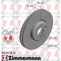 Zimmermann FORMULA F Bremsscheiben + Beläge BMW F10 F11 F07 F12 F13 F06 F01-04 vorne