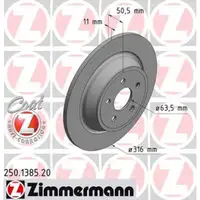 ZIMMERMANN Bremsscheiben + Beläge FORD Galaxy (CK) S-Max (CJ) 17" Edge hinten