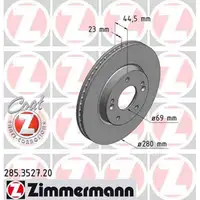 ZIMMERMANN Bremsscheiben + Bremsbeläge HYUNDAI i30 (GD) KIA Cee'D (JD) 15 Zoll vorne