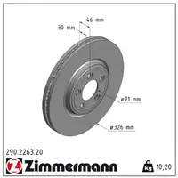 ZIMMERMANN Bremsscheiben + Bremsbeläge JAGUAR S-Type 2 (X200) XF I XJ XK II vorne