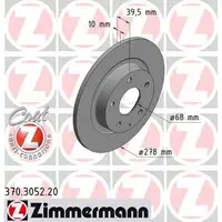 ZIMMERMANN Bremsscheiben Satz für Mazda 6 (GJ GH) ab 12.2012 hinten