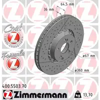 Zimmermann FORMULA Z Bremsscheiben Satz MERCEDES AMG GT 55AMG 63AMG vorne