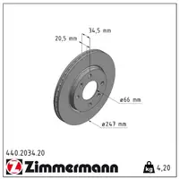 ZIMMERMANN Bremsscheiben + Bremsbeläge CITROEN Xsara PEUGEOT 306 ab 02.2000 vorne