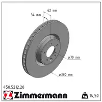 ZIMMERMANN Bremsscheiben Beläge LAND ROVER Range Rover 4 Range Rover Sport 2 vorne