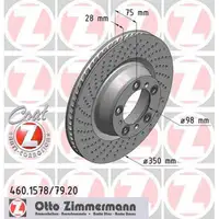 ZIMMERMANN Bremsscheiben Satz PORSCHE 997 3.6/3.8 Turbo / S + 3.6 GT2 hinten