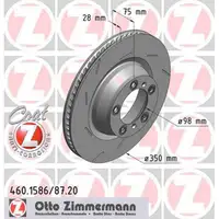 ZIMMERMANN Bremsscheiben Satz PORSCHE Panamera (970) 4.8 GTS + 4.8 Turbo / S hinten