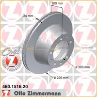 ZIMMERMANN Bremsscheiben für Porsche 911 3.6Carrera 944 2.5 3.0 968 3.0 hinten