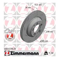 ZIMMERMANN Bremsscheiben + Beläge + Wako PORSCHE Panamera (971) 19 Zoll PR-1KA/1KJ hinten