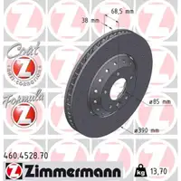 Zimmermann FORMULA Z Bremsscheiben Satz PORSCHE Cayenne (92A) PR-1LH/1ZL vorne