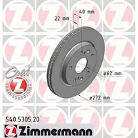 ZIMMERMANN Bremsscheiben Satz für Suzuki Swift IV 1.6 136 PS ab 01.2012 vorne