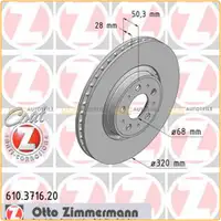 ZIMMERMANN Bremsscheiben + Bremsbeläge VOLVO S80 I V70 II 17 Zoll vorne