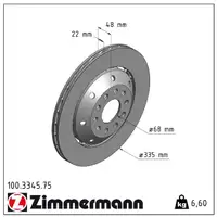 Zimmermann FORMULA Z Bremsscheiben Satz AUDI RS6 (C5) 450/480PS 1KZ hinten