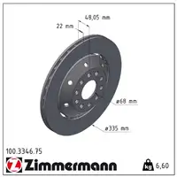 Zimmermann FORMULA Z Bremsscheiben Satz AUDI RS6 (C5) 450/480PS 1KZ hinten