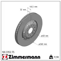 Zimmermann FORMULA Z Bremsscheiben Satz AUDI RS4 Avant (B5) 380 PS vorne