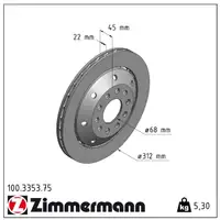 Zimmermann FORMULA Z Bremsscheiben Satz AUDI RS4 Avant (B5) 380 PS hinten