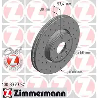 Zimmermann SPORT Bremsscheiben Beläge Wako AUDI A4 B9 A5 F5 A6 C8 A7 4K Q5 1LC/1LD vorne