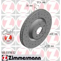 Zimmermann SPORT Bremsscheiben Satz AUDI A4 B9 A5 F5 A6 C8 A7 4K Q5 FY vorne