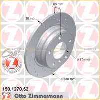 Zimmermann SPORT Bremsscheiben + ATE Beläge + Wako BMW 3er E36 316-35i 318/325tds hinten