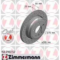 Zimmermann SPORT Bremsscheiben für BMW 3er F30 F31 F34 4er F32 F33 F36 hinten