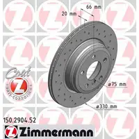 Zimmermann SPORT Bremsscheiben Satz BMW 3er F30 F31 F34 4er F32 F33 F36 hinten