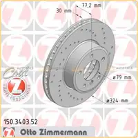 Zimmermann SPORT Bremsscheiben Satz BMW 5er E60 E61 520-530i 520-530d E63 E64 630i vorne