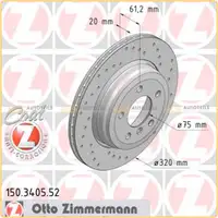 Zimmermann SPORT Bremsscheiben Satz für BMW 5er E60 E61 6er E63 E64 630i hinten