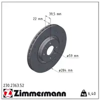 Zimmermann SPORT Bremsscheiben ALFA 145 146 FIAT Punto Multipla Tipo LANCIA Delta 2 vorne