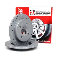 Zimmermann SPORT Bremsscheiben Satz FORD Fiesta 5 ST150 6 Focus 1 hinten