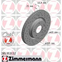 Zimmermann SPORT Bremsscheiben für HYUNDAI TUCSON (TLE) KIA SPORTAGE (QL) vorne