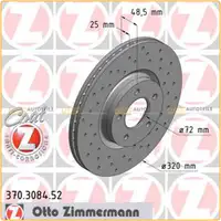 Zimmermann SPORT Bremsscheiben Satz für Mazda 3 (BK BL) 2.3 MPS 260 PS vorne