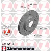 Zimmermann SPORT Bremsscheiben für Mercedes 190 W201 2.3 2.6 Turbo-D 2.5 vorne