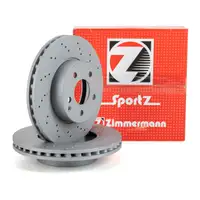 Zimmermann SPORT Bremsscheiben Satz MERCEDES W204 S204 W212 S212 SLK R172 vorne