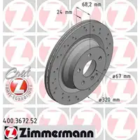 Zimmermann SPORT Bremsscheiben Satz für MERCEDES C218 C219 X218 W211 W212 hinten