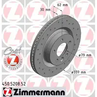 Zimmermann SPORT Bremsscheiben Satz LAND ROVER Discovery 3 (L319) 4.4 4x4 bis Fgst. vorne