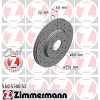 Zimmermann SPORT Bremsscheiben Satz für Suzuki Swift IV ohne Tempomat vorne