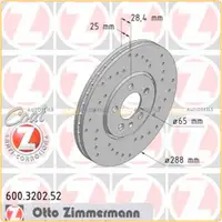 Zimmermann SPORT Bremsscheiben + Beläge VW Golf 3 2.0 GTI 16V 2.8/2.9 VR6 ab 05.1996 vorne