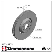 Zimmermann FORMULA Z Bremsscheiben Satz VW Passat (3B B5) 4.0 W8 4motion 275 PS vorne