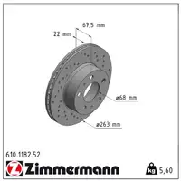 Zimmermann SPORT Bremsscheiben für Volvo 240 2.0-2.7 260 2.7 2.8 LUCAS vorne