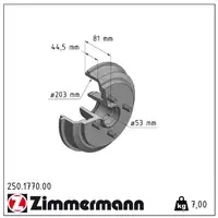 ZIMMERMANN Bremstrommeln Satz FORD Fiesta 5 MK5 Fusion (JU_) hinten