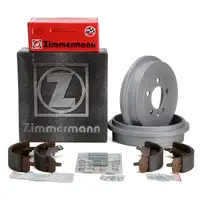 ZIMMERMANN Bremstrommeln + Bremsbacken VW Polo 9N 6R 6C Fox Fabia 1 Ibiza 3 hinten